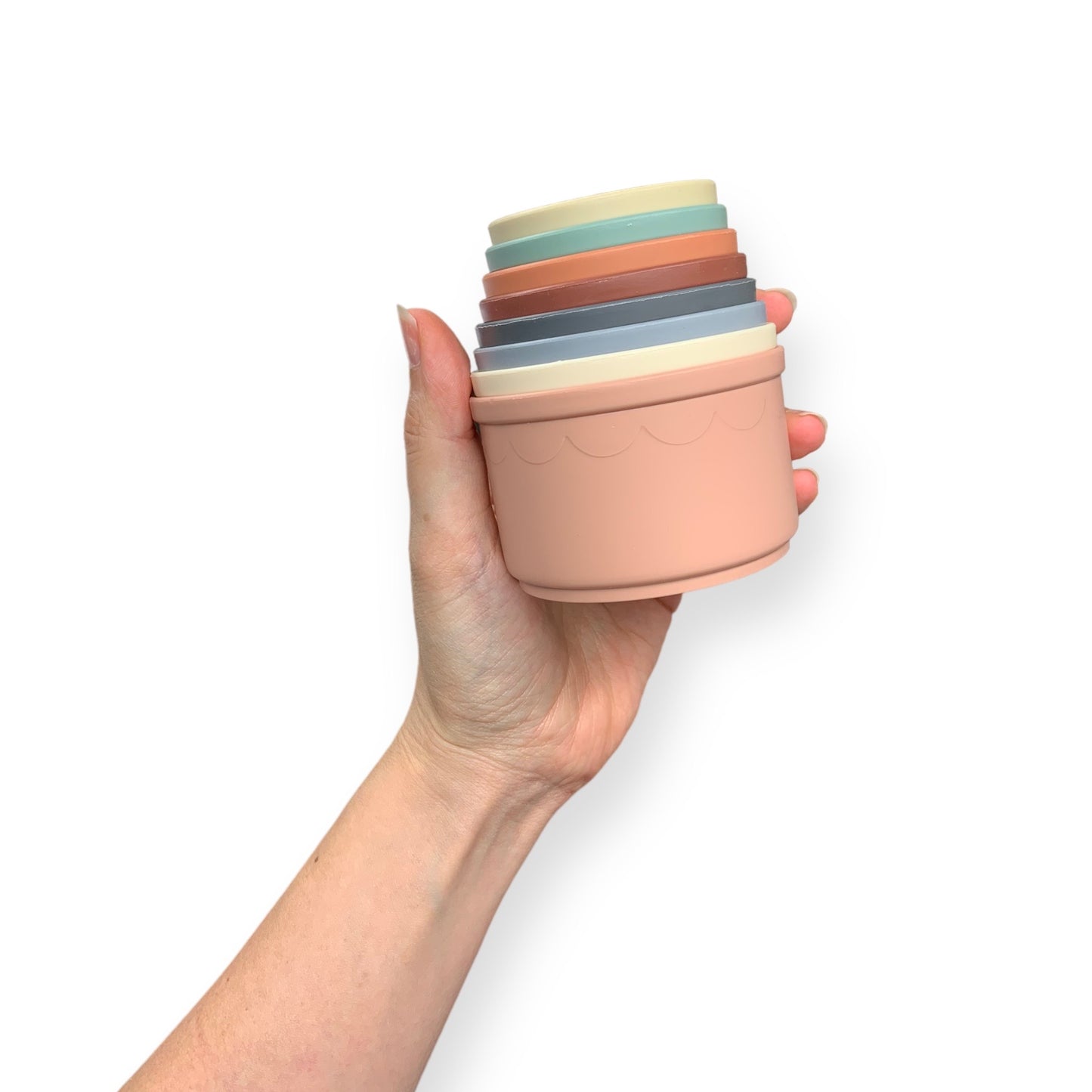 Cups empilables : Base Crème, Rose ou Grise