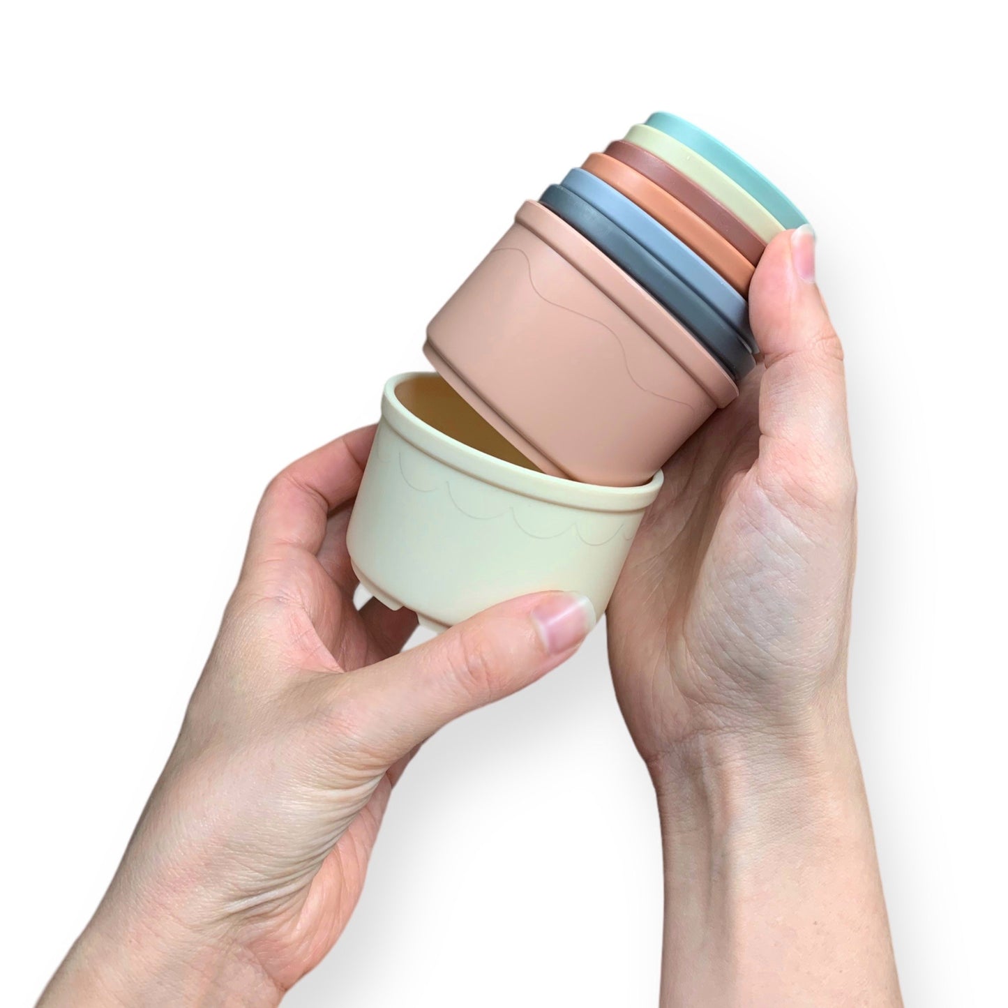 Cups empilables : Base Crème, Rose ou Grise