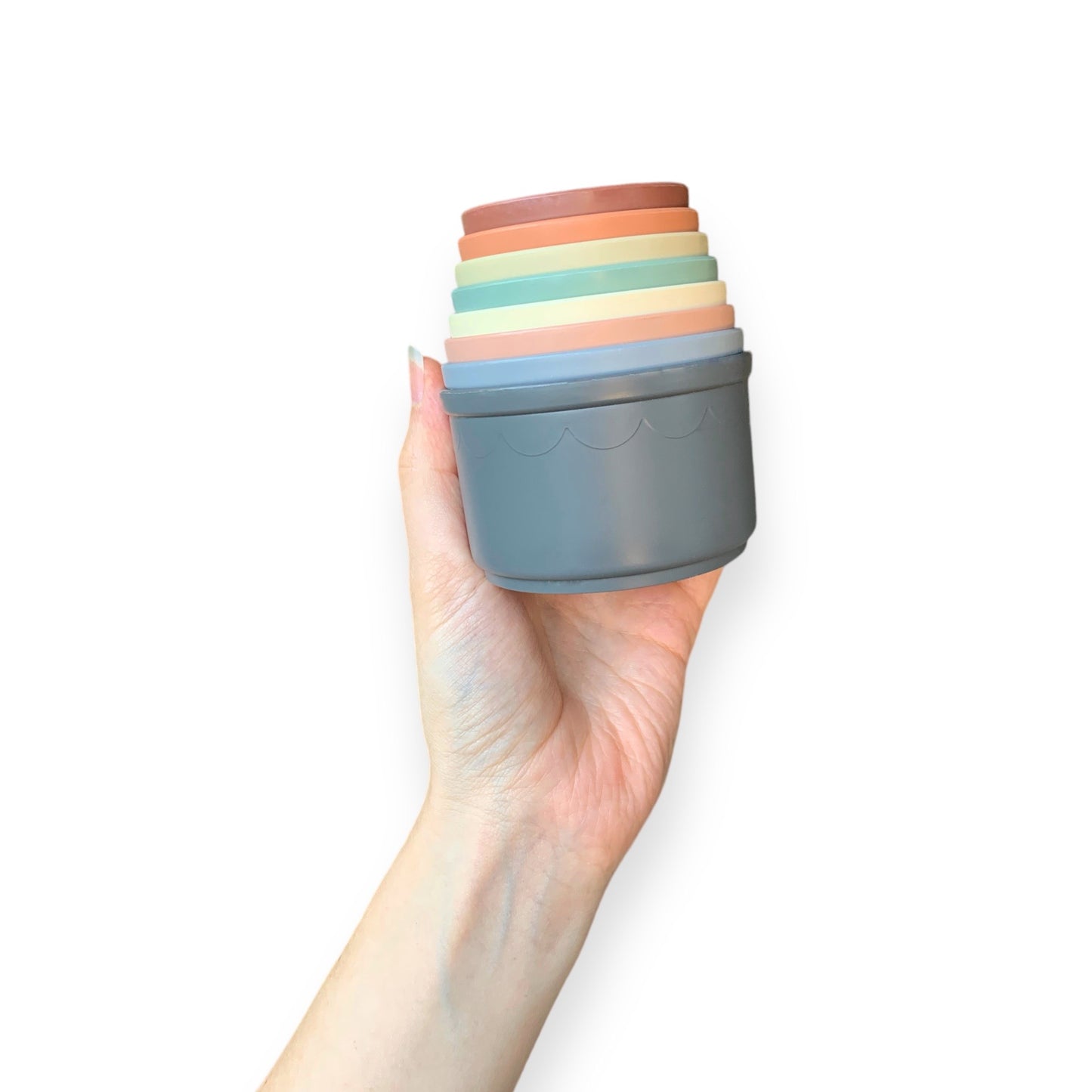 Cups empilables : Base Crème, Rose ou Grise