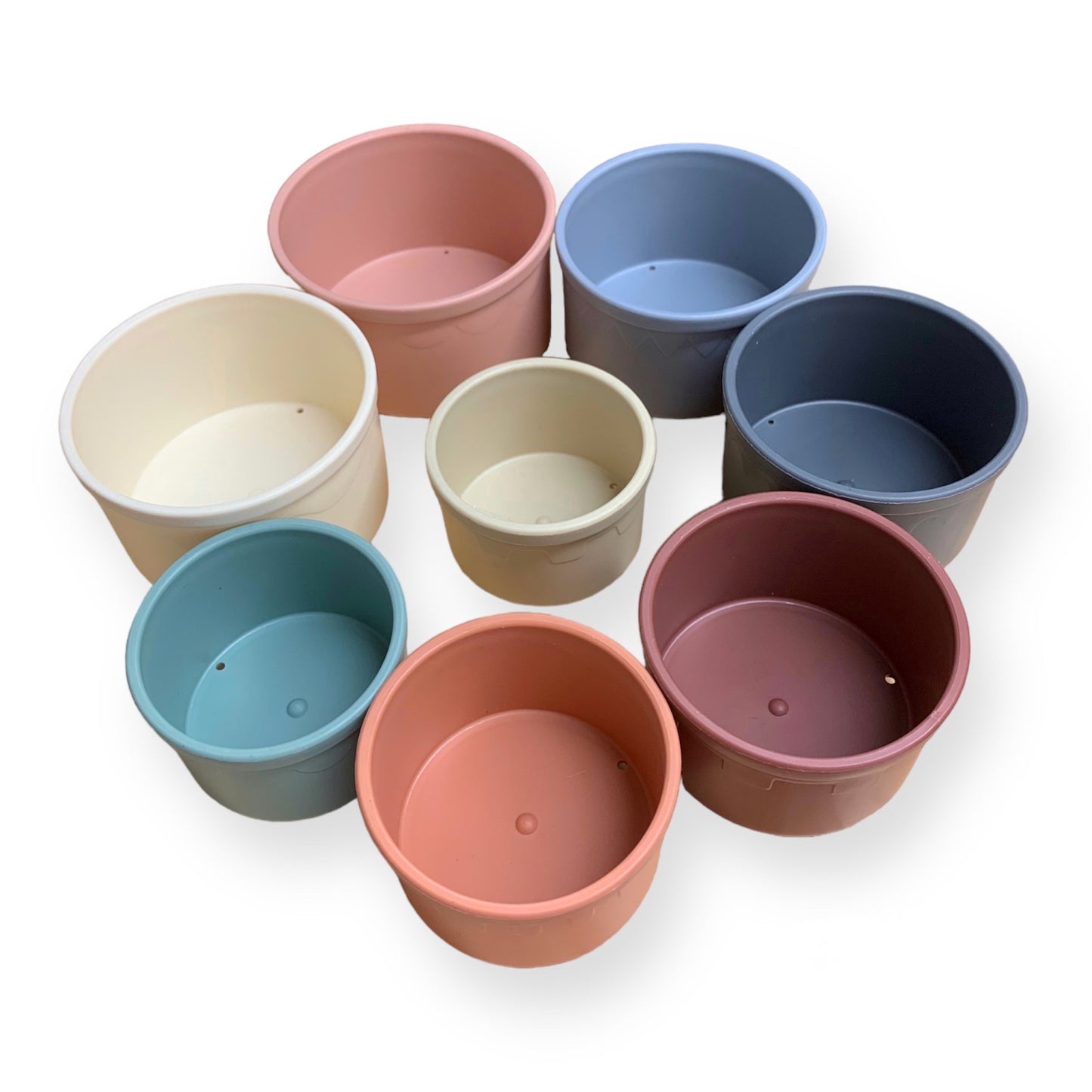 Cups empilables : Base Crème, Rose ou Grise