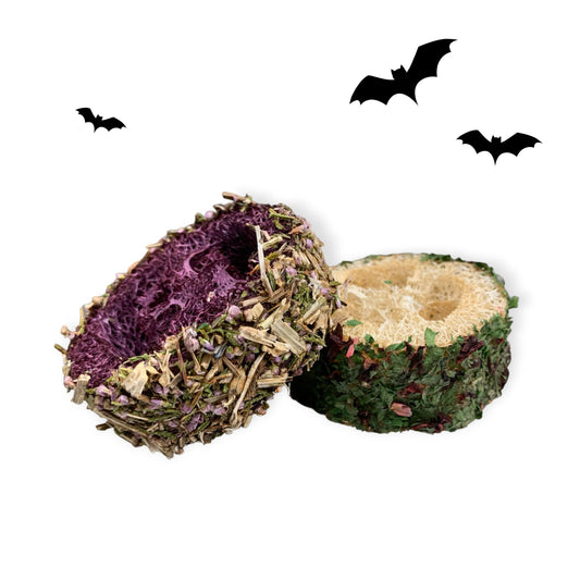 Spooky Crunchy Loofah's - Pomme & Myrtille #Halloween